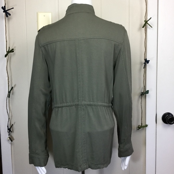 H&M Divided olive army green utility jacket wom 6 - Picture 2 of 13